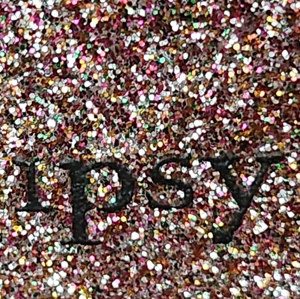 Ipsy Pink Glitter Cosmetic Bag